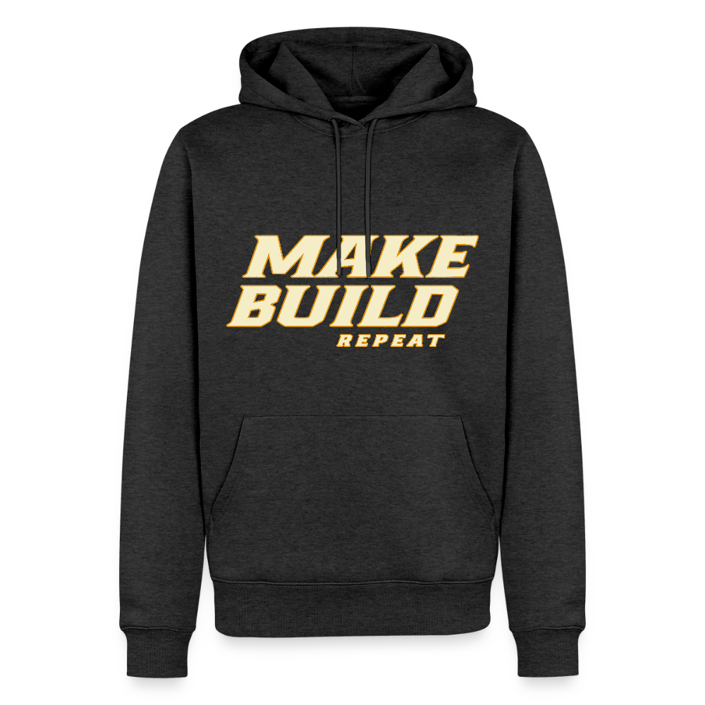 Make.Build.Repeat - Premium Hoodie - Anthrazit meliert