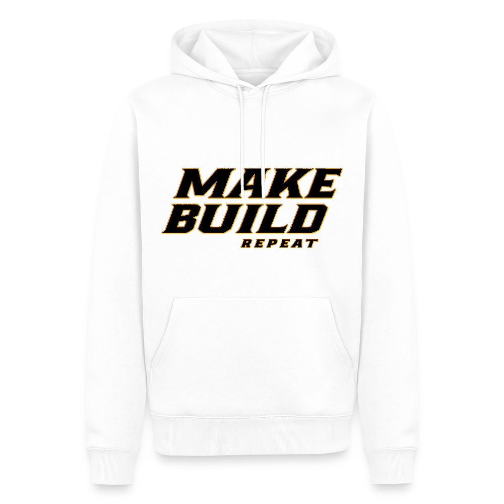 Make.Build.Repeat - Premium Hoodie - Weiß