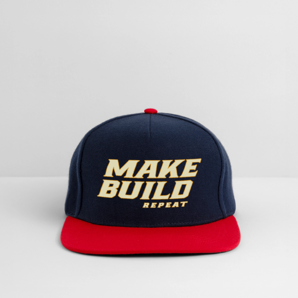 Make.Build.Repeat - Snapback - Navy/Rot