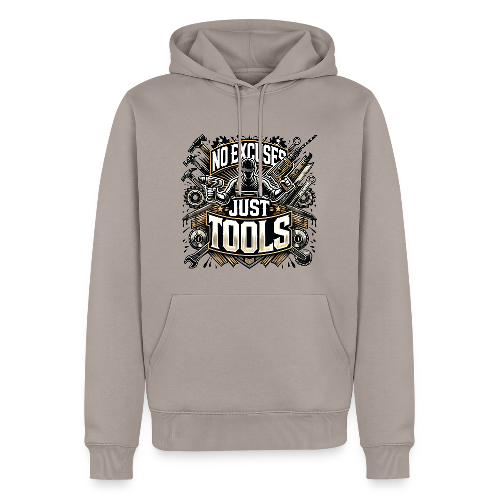 No Excuses, Just Tools! - Drill Sergeant Premium Hoodie - Taupe