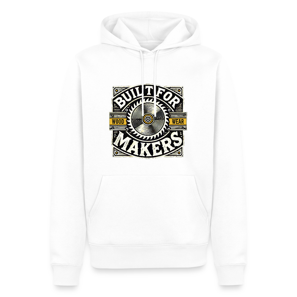 Built for Makers - Premium Hoodie - Weiß