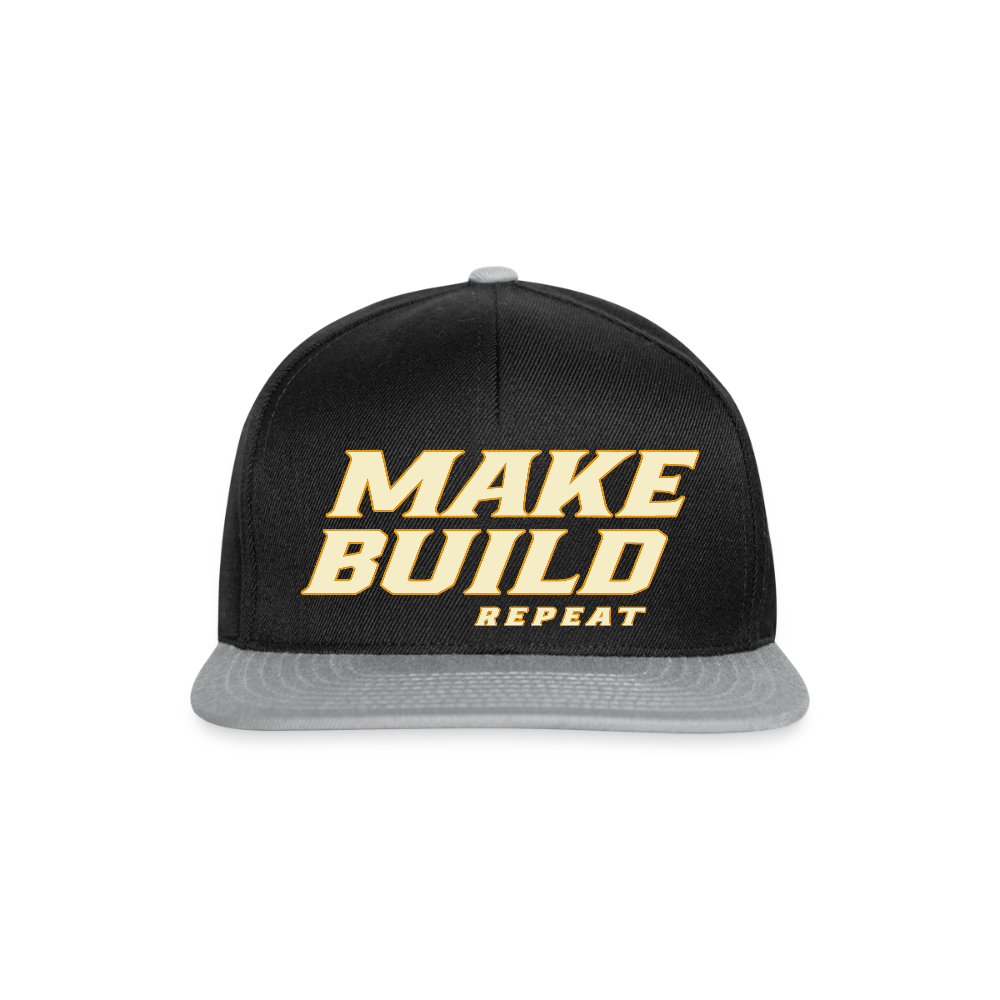 Make.Build.Repeat - Snapback - Schwarz/Grau