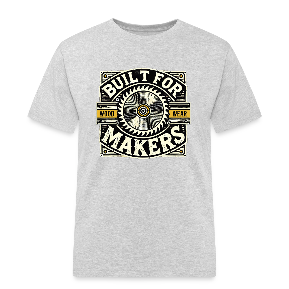Built for Makers - Rugged T-Shirt - Grau meliert