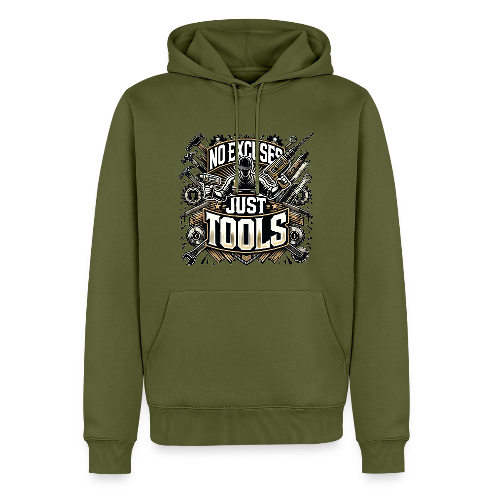 No Excuses, Just Tools! - Drill Sergeant Premium Hoodie - Khaki