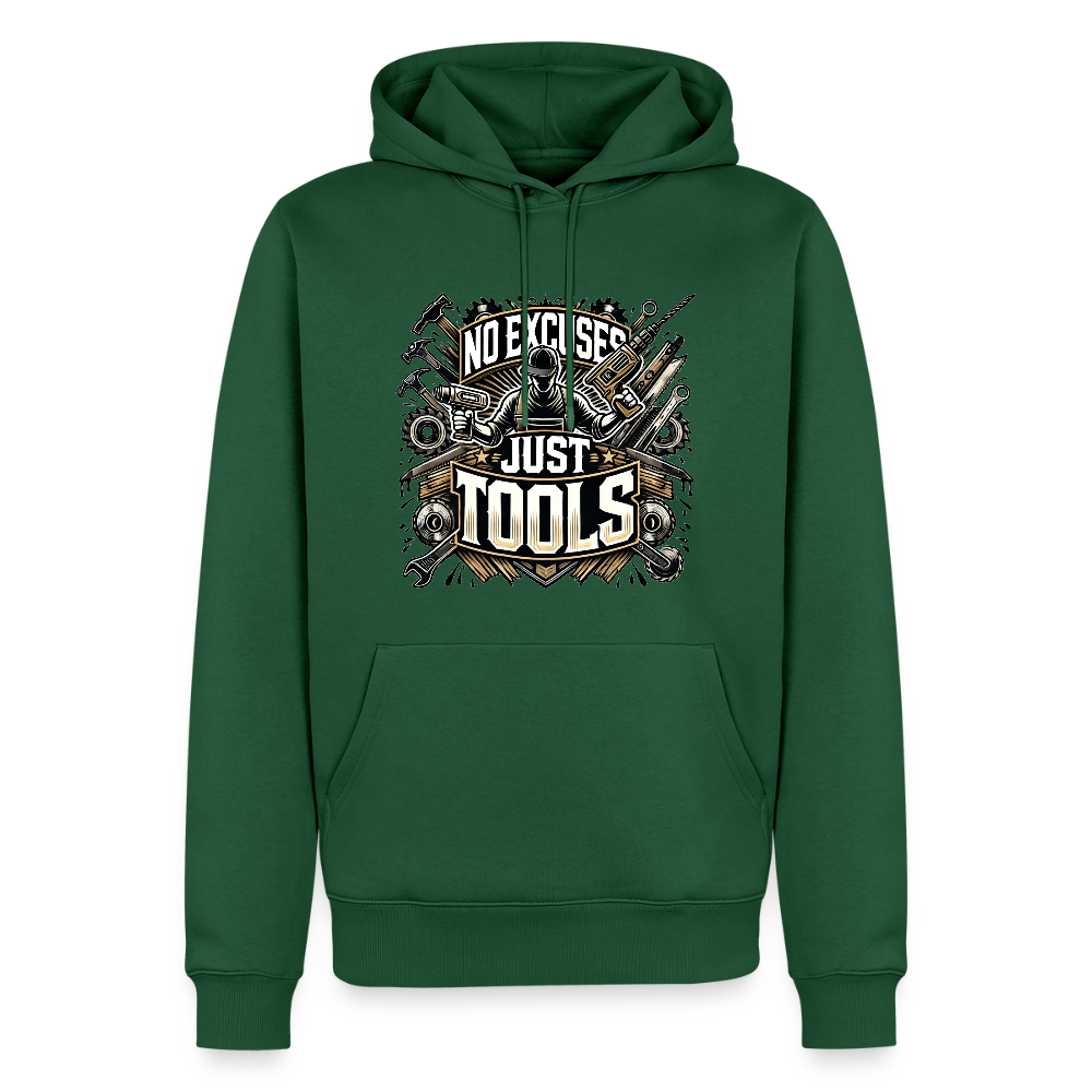 No Excuses, Just Tools! - Drill Sergeant Premium Hoodie - Flaschengrün