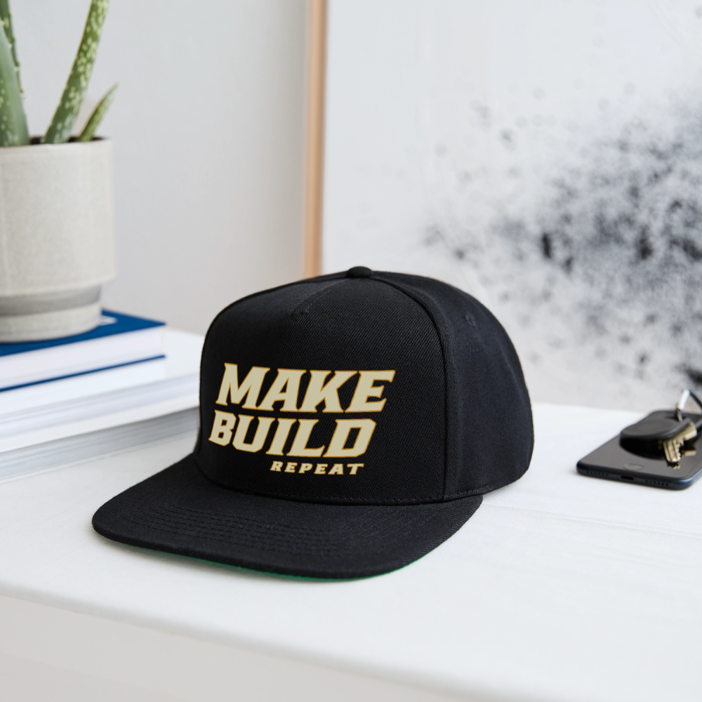Make.Build.Repeat - Snapback - Schwarz/Schwarz