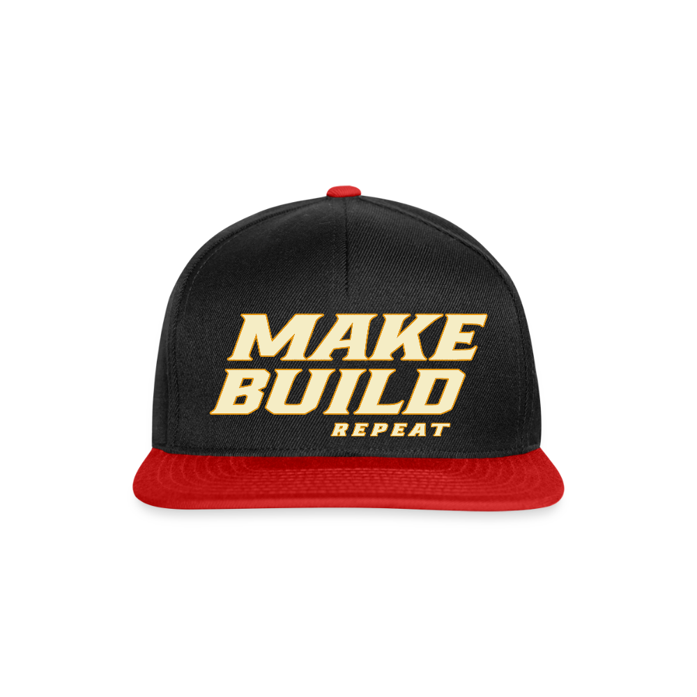 Make.Build.Repeat - Snapback - Schwarz/Rot
