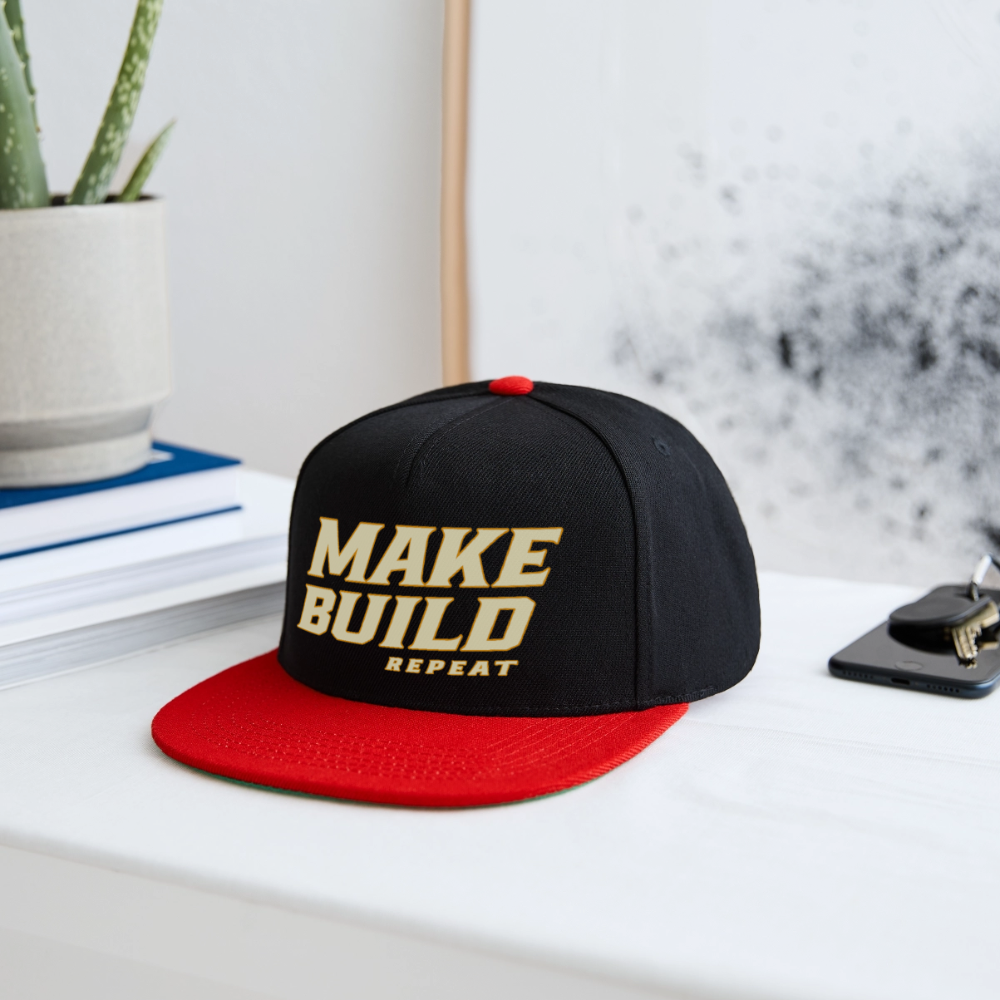 Make.Build.Repeat - Snapback - Schwarz/Rot