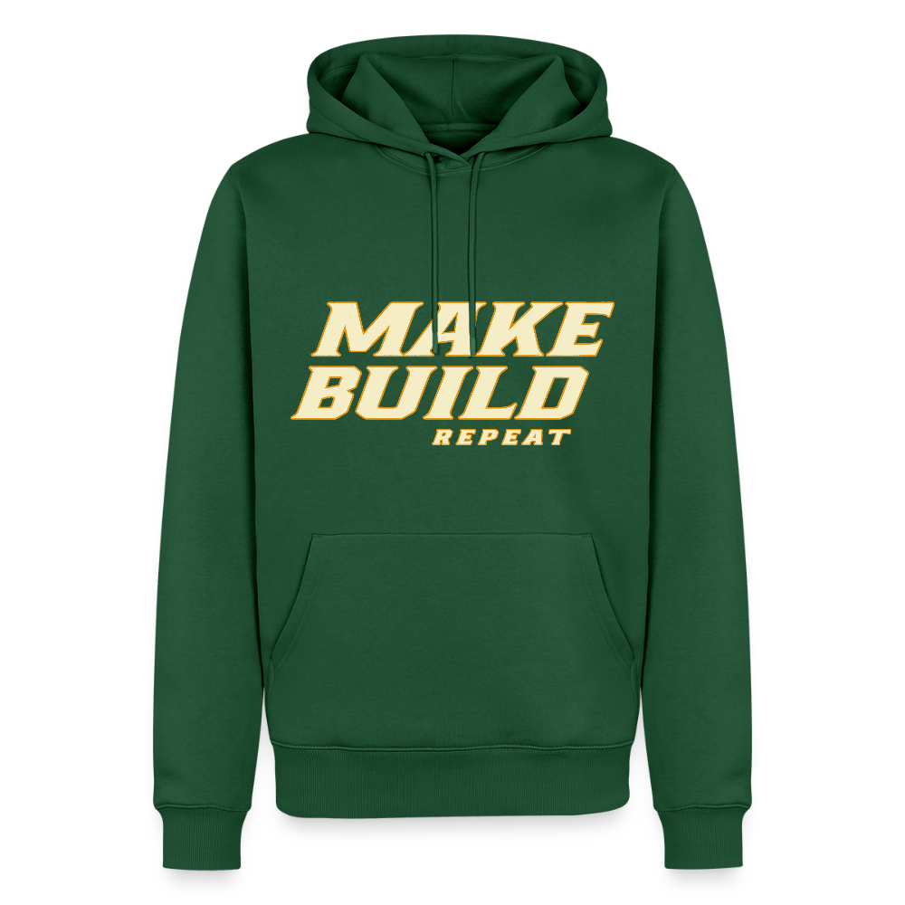 Make.Build.Repeat - Premium Hoodie - Flaschengrün