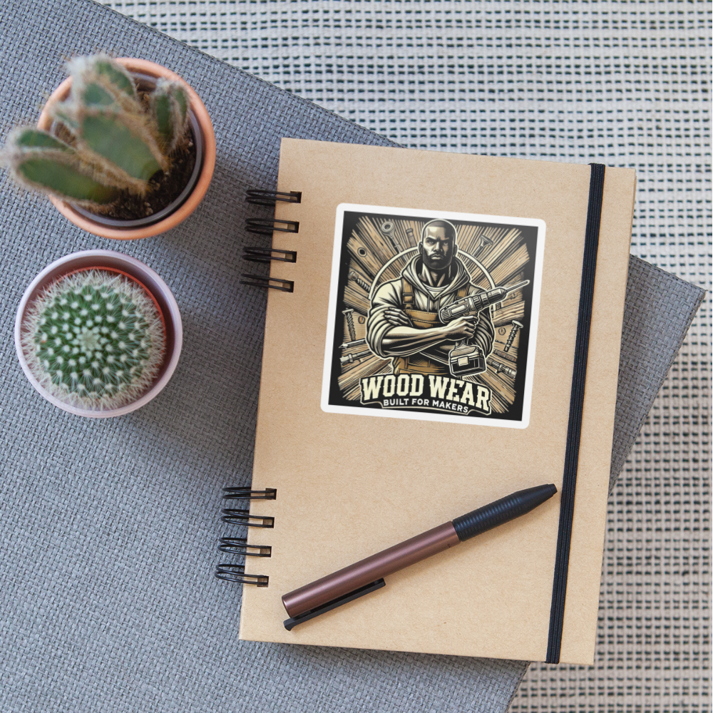 Workshop Warrior - STICKER 10x10cm - Mattweiß