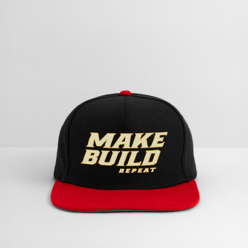 Make.Build.Repeat - Snapback - Schwarz/Rot