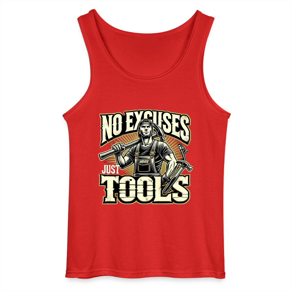 No Excuses, Just Tools! - Tool Titan Tank Top - Rot