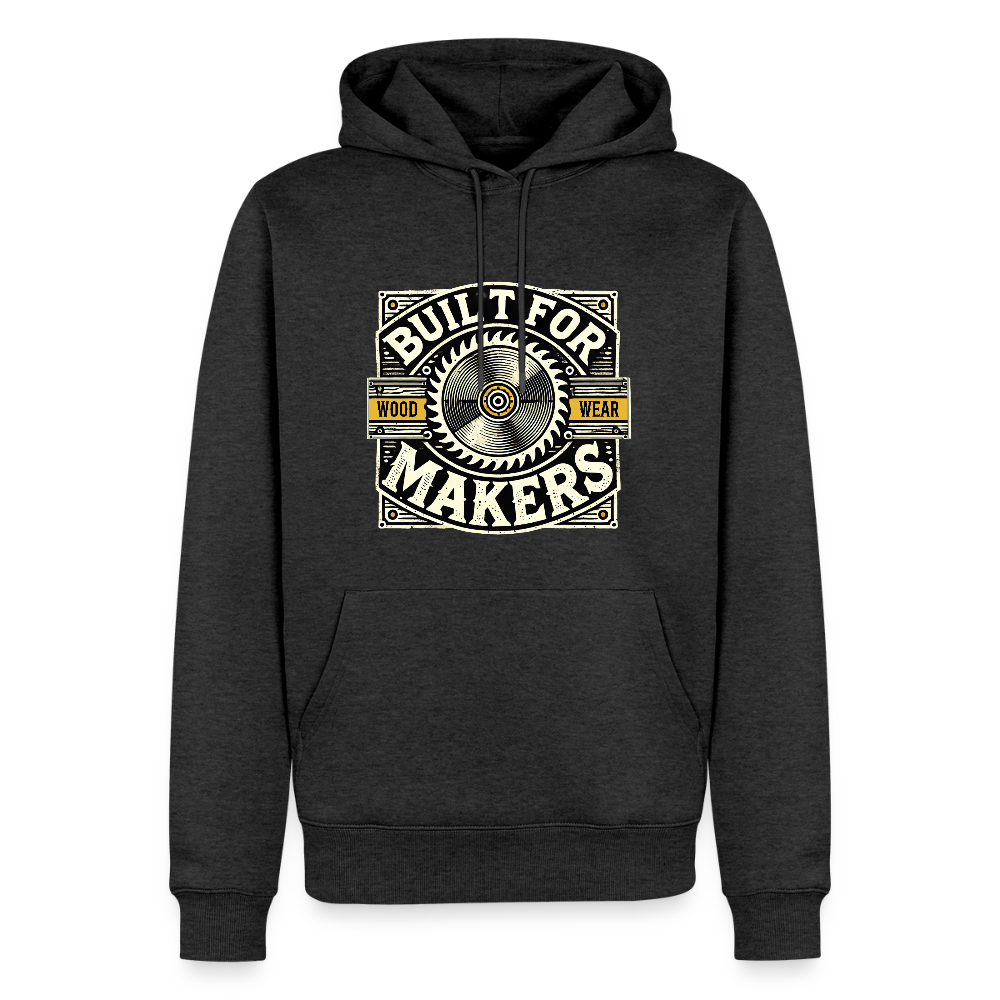 Built for Makers - Premium Hoodie - Anthrazit meliert