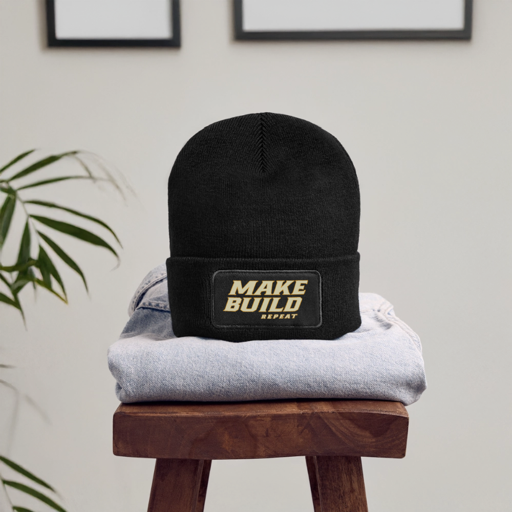 Make.Build.Repeat - Beanie - Schwarz