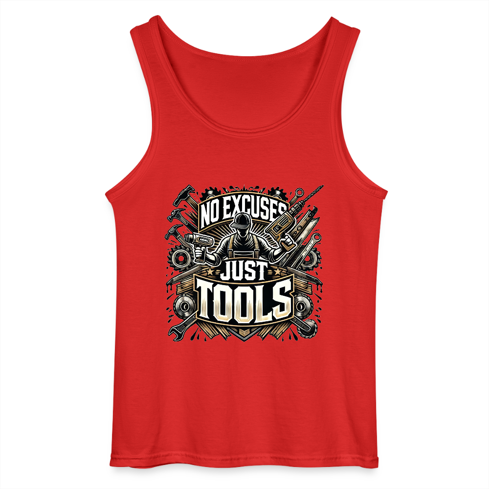 No Excuses, Just Tools! - Drill Sergeant Tank Top - Rot