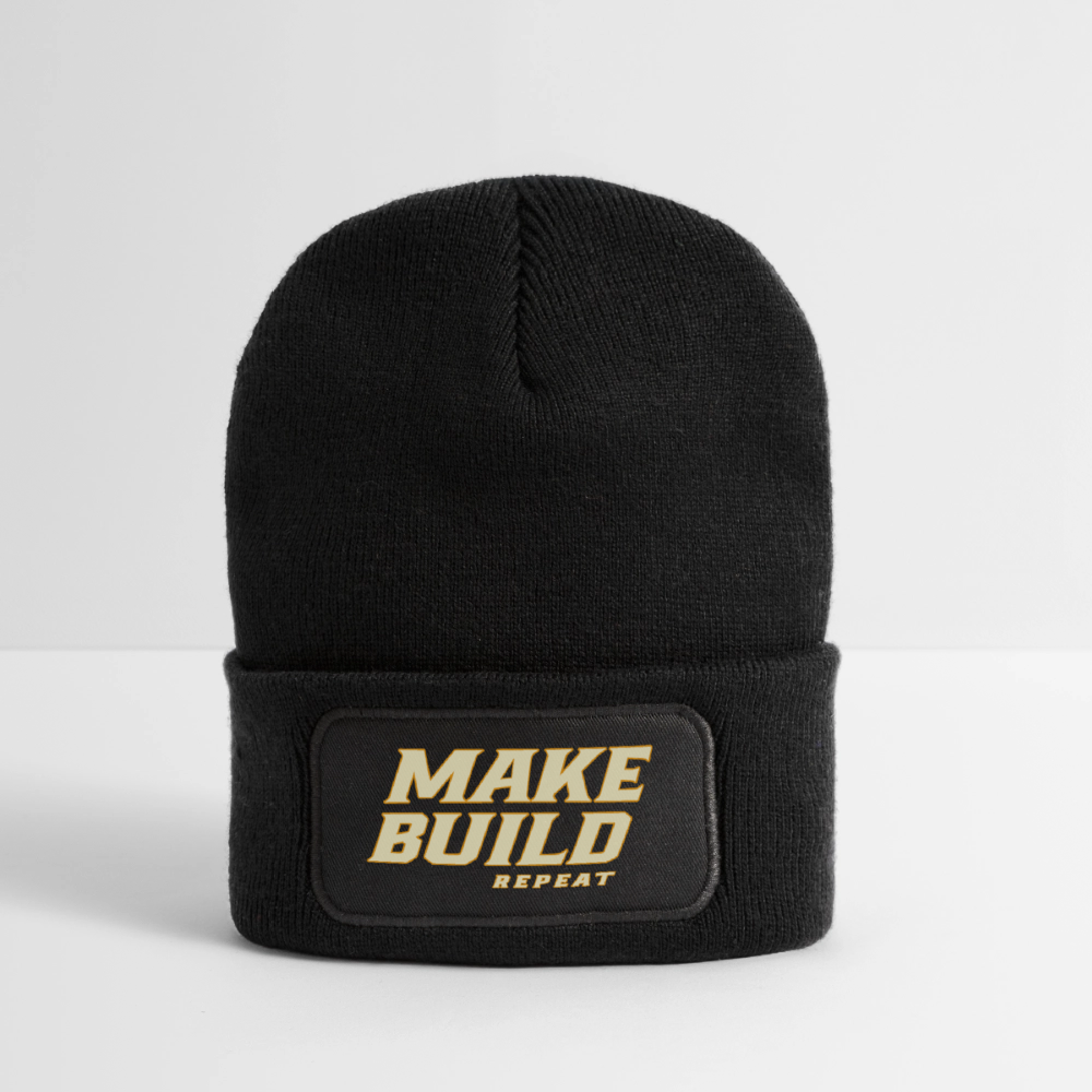 Make.Build.Repeat - Beanie - Schwarz