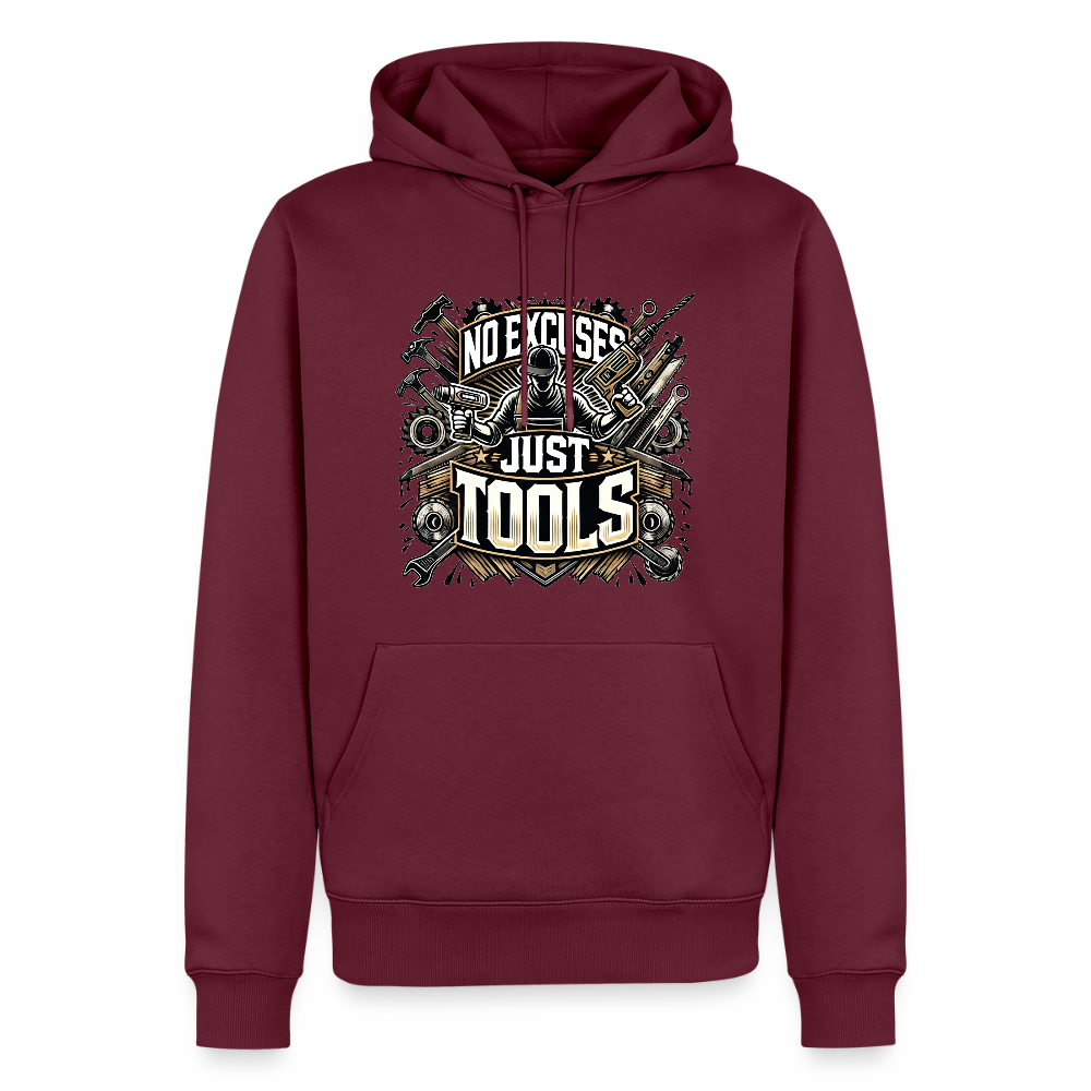 No Excuses, Just Tools! - Drill Sergeant Premium Hoodie - Burgunderrot