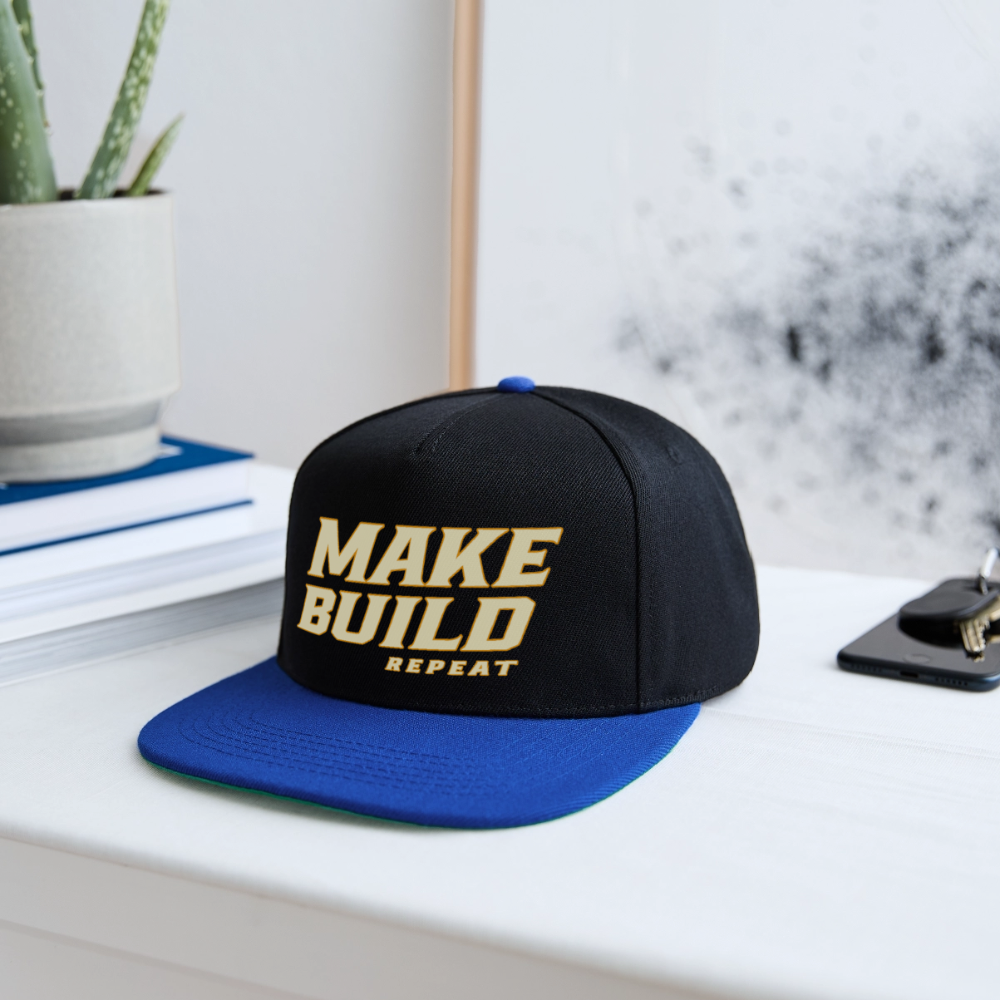 Make.Build.Repeat - Snapback - Schwarz/Königsblau