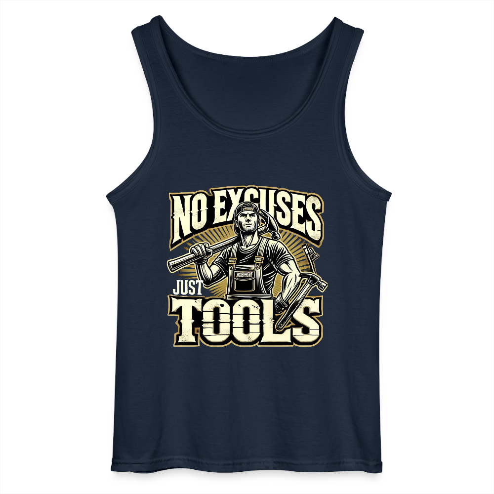 No Excuses, Just Tools! - Tool Titan Tank Top - Navy
