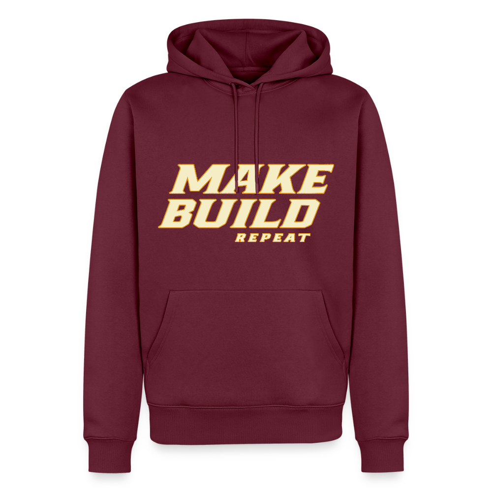 Make.Build.Repeat - Premium Hoodie - Burgunderrot