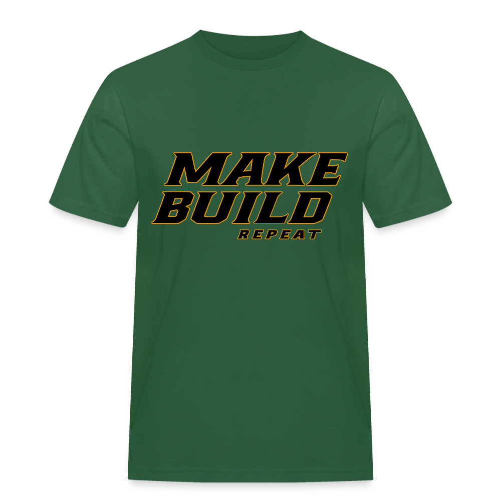 Make.Build.Repeat - Rugged T-Shirt - Flaschengrün