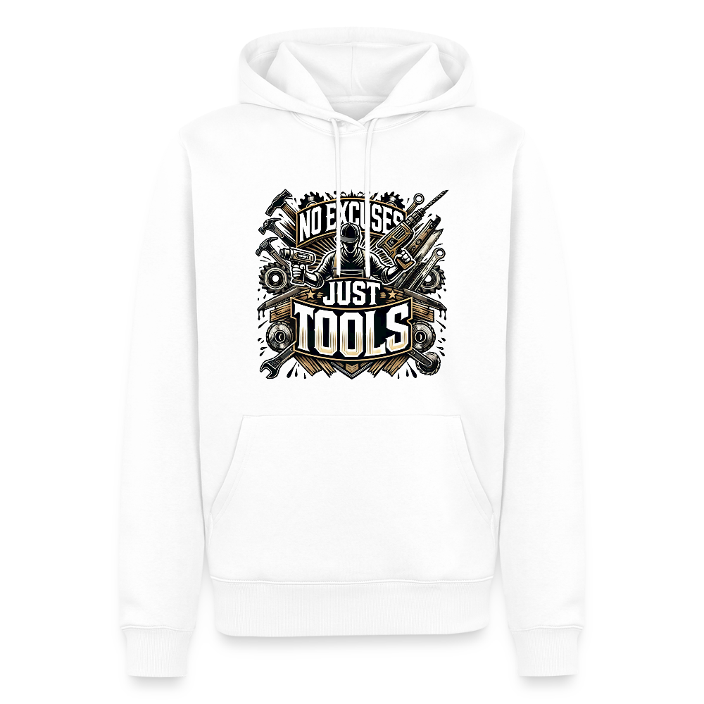 No Excuses, Just Tools! - Drill Sergeant Premium Hoodie - Weiß