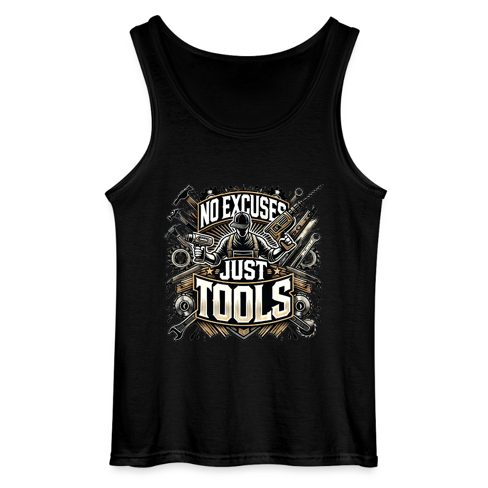No Excuses, Just Tools! - Drill Sergeant Tank Top - Schwarz