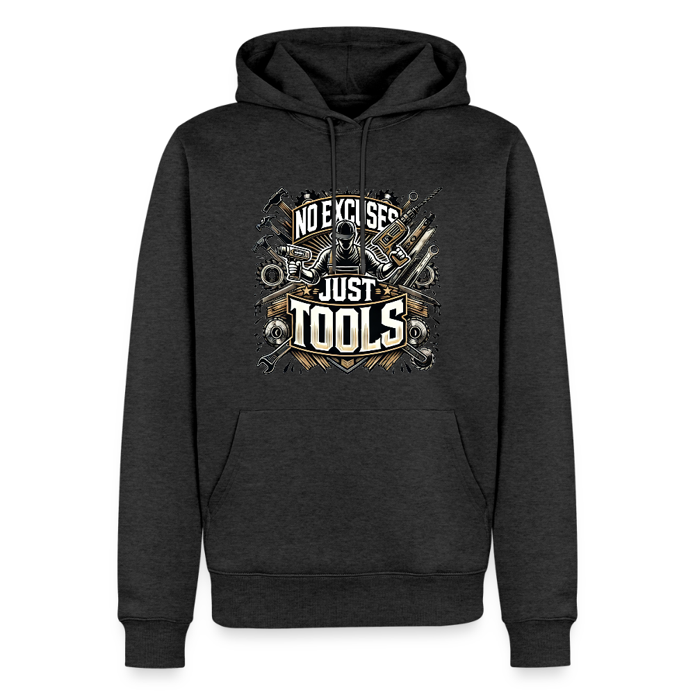 No Excuses, Just Tools! - Drill Sergeant Premium Hoodie - Anthrazit meliert