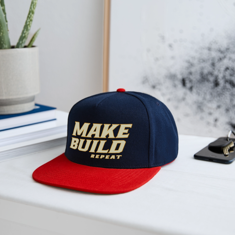 Make.Build.Repeat - Snapback - Navy/Rot