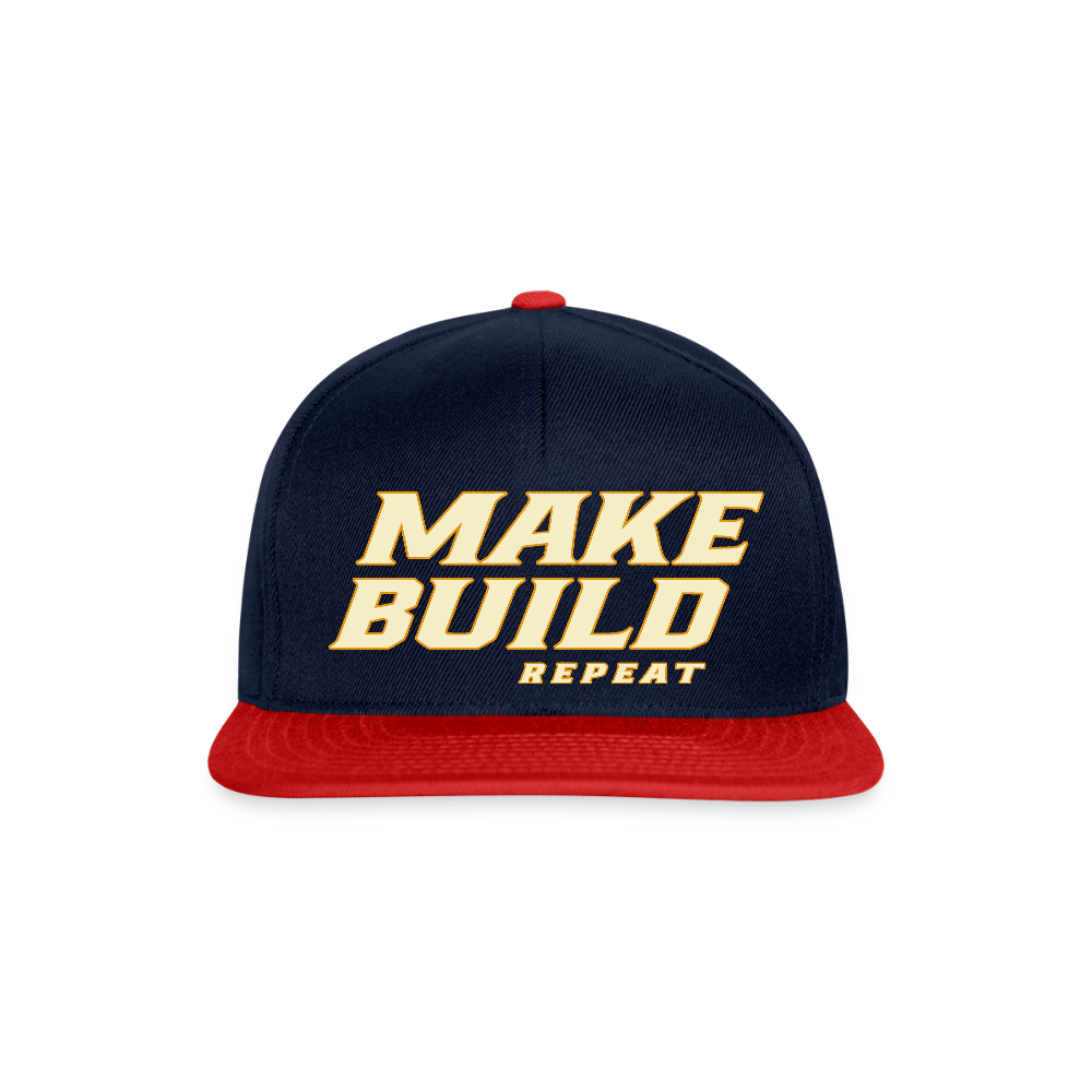 Make.Build.Repeat - Snapback - Navy/Rot
