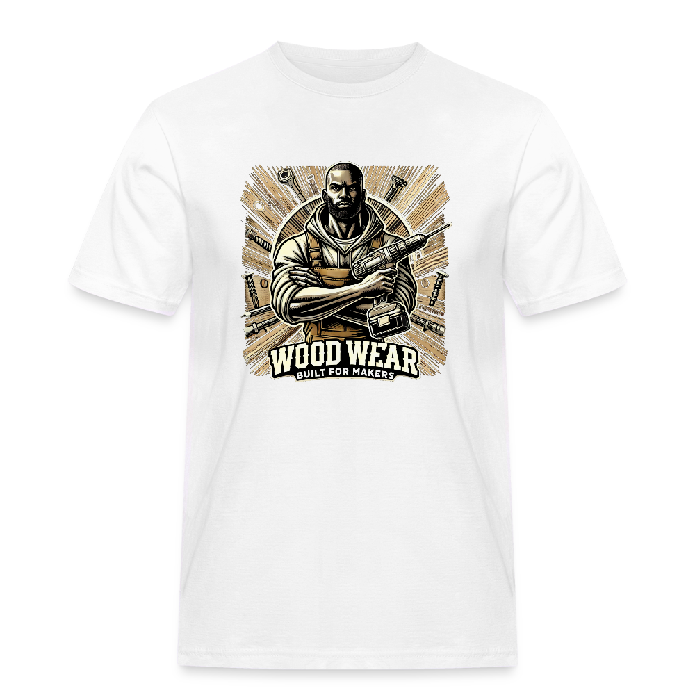 Workshop Warrior - Rugged T-Shirt - Weiß