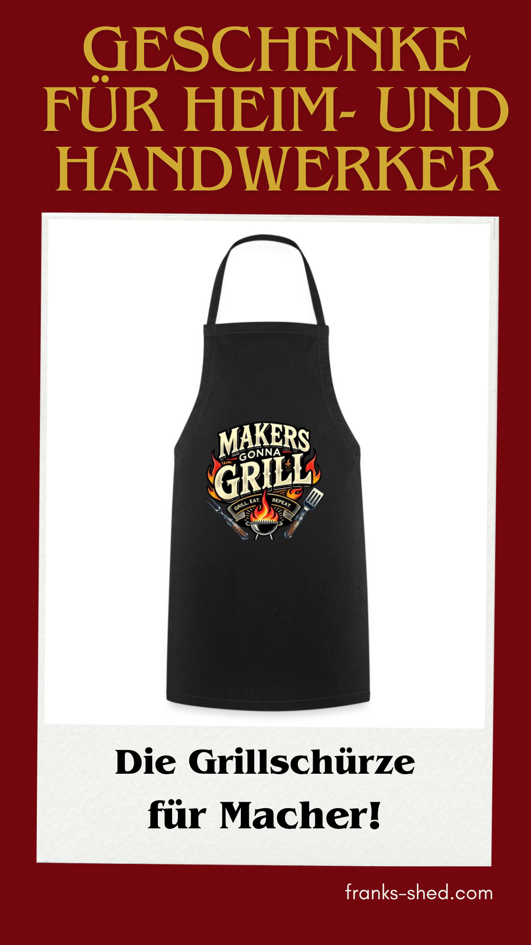 Grillmeister SET: Outdoor Küche + "Maker" Grillschürze