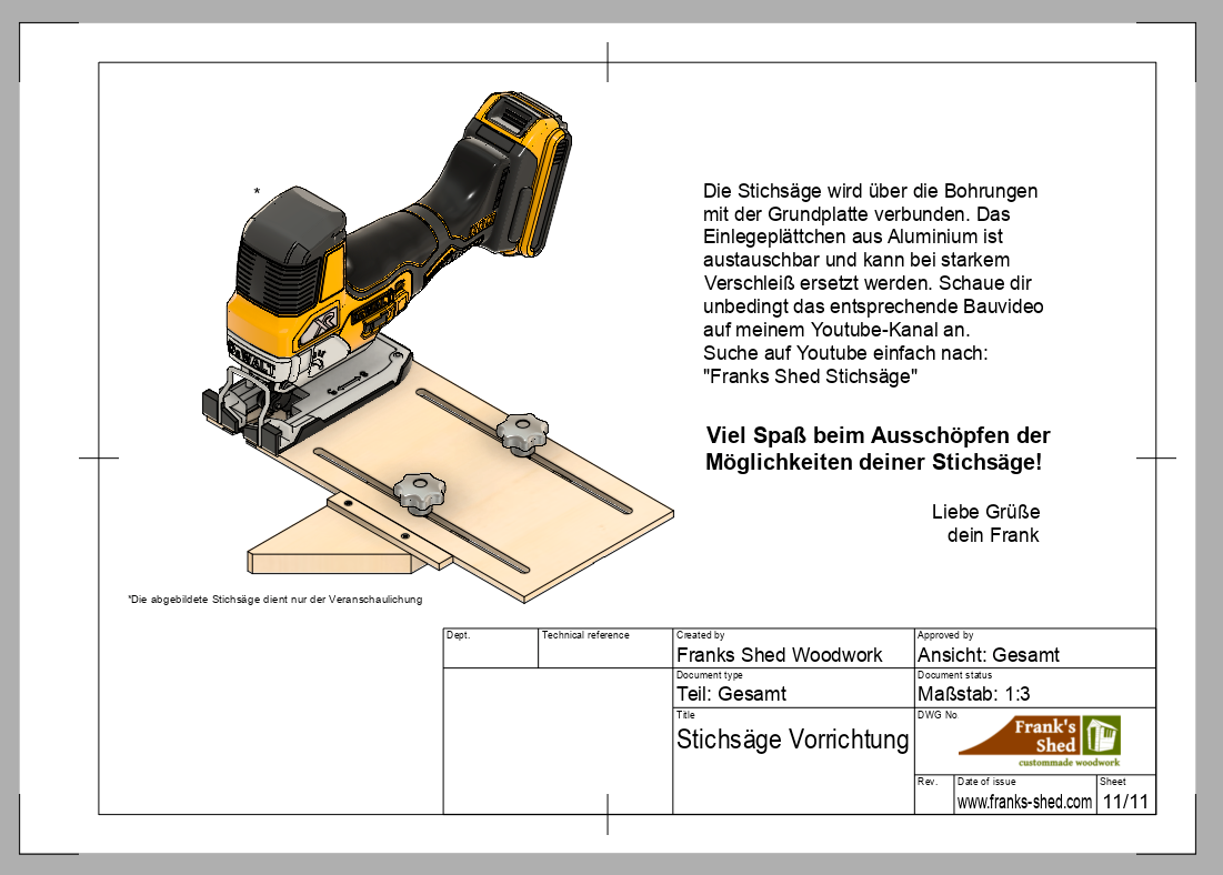 Geniale Stichsägen Vorrichtung (Bauplan)