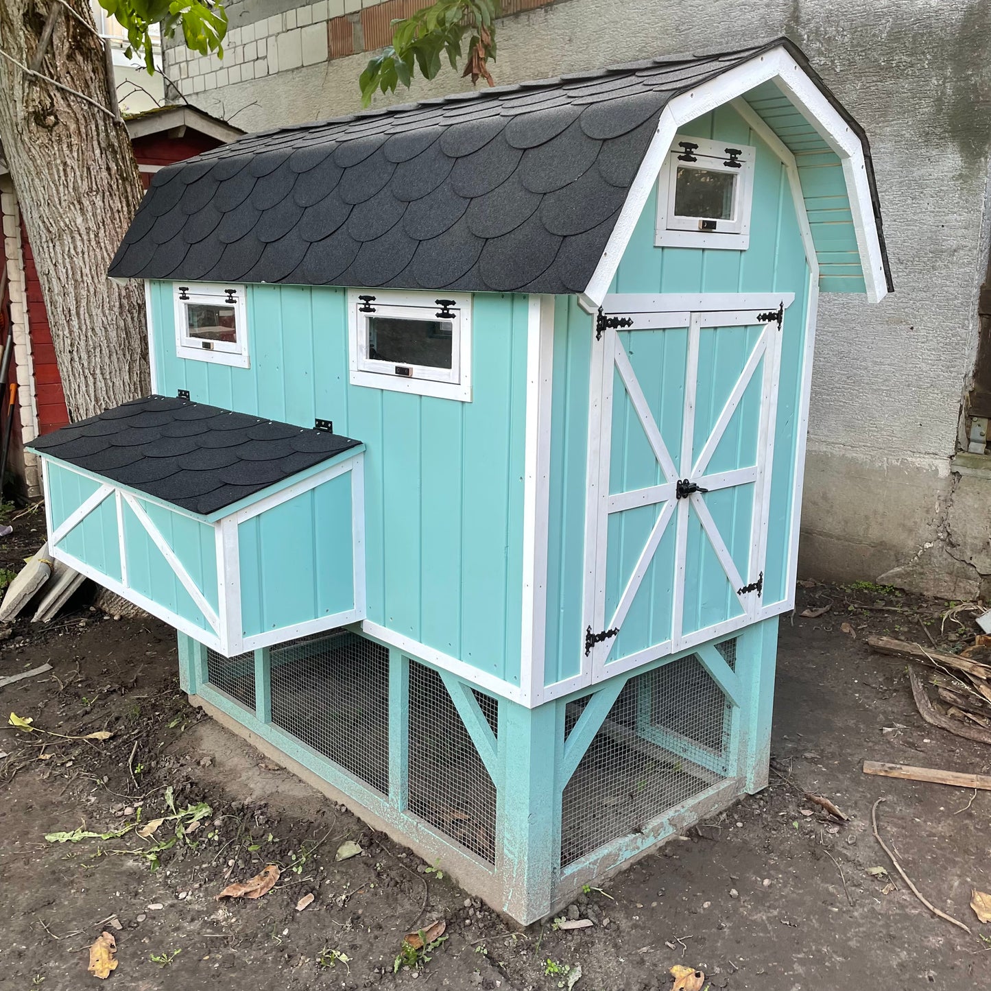 Hühnerstall für min. 6 Hühner (Bauplan)
