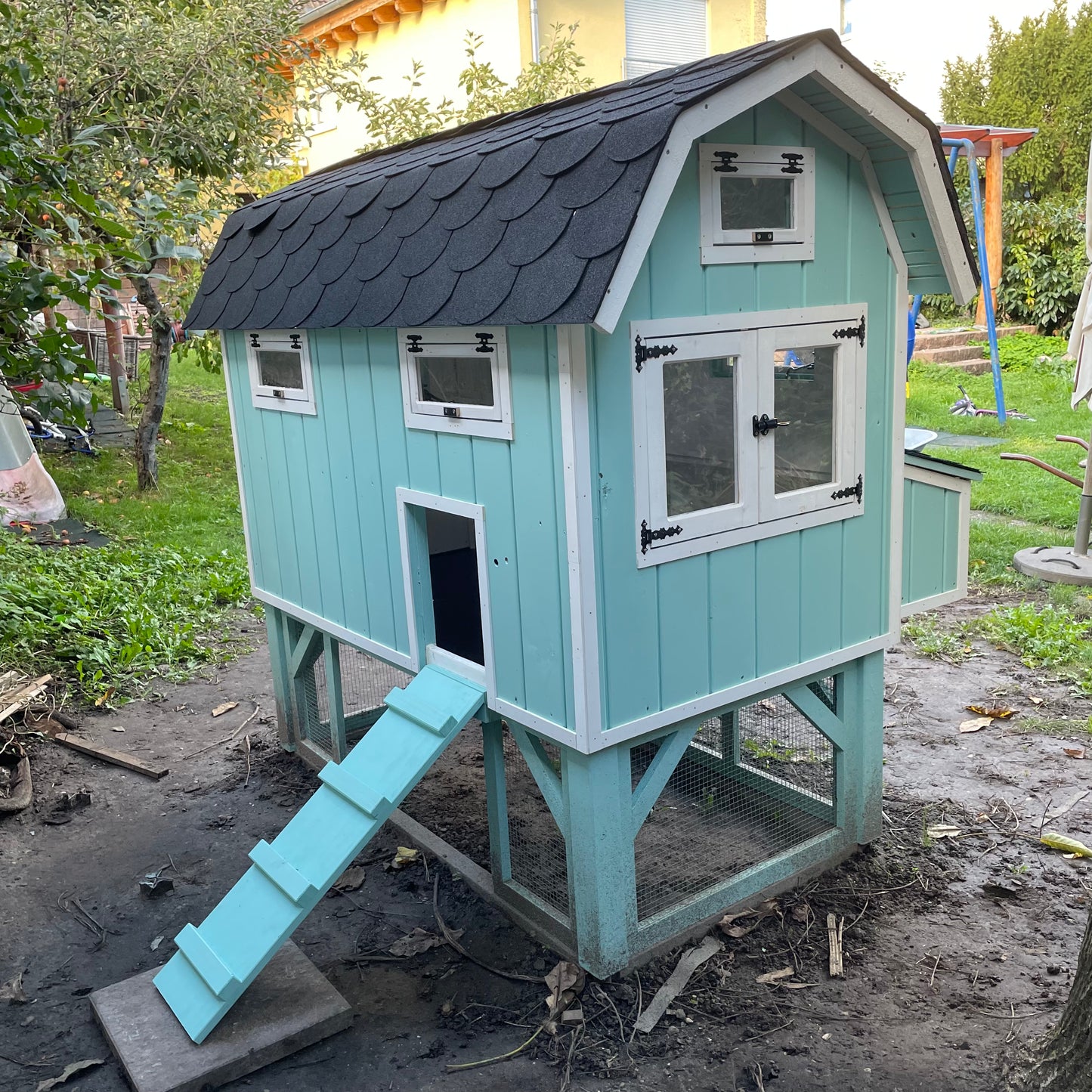 Hühnerstall für min. 6 Hühner (Bauplan)