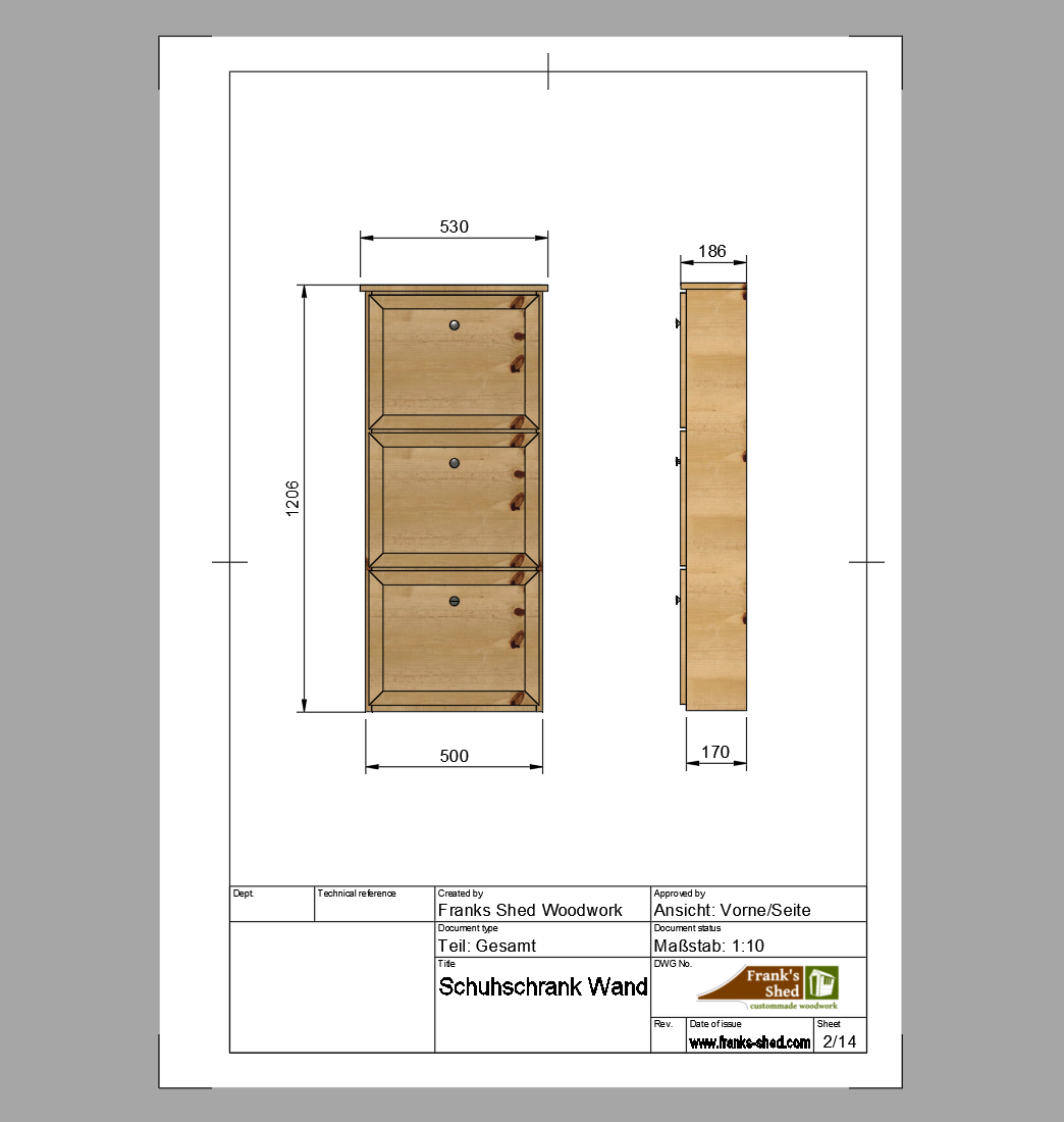 Schicker DIY Schuhschrank