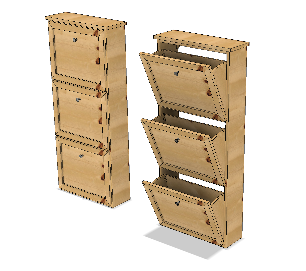 Schicker DIY Schuhschrank – Frank's Shed