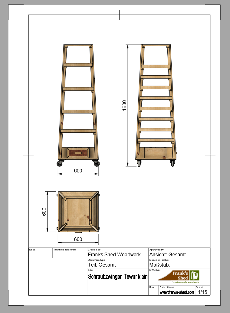 Mobiler Zwingenturm - Kleine Version (Bauplan)