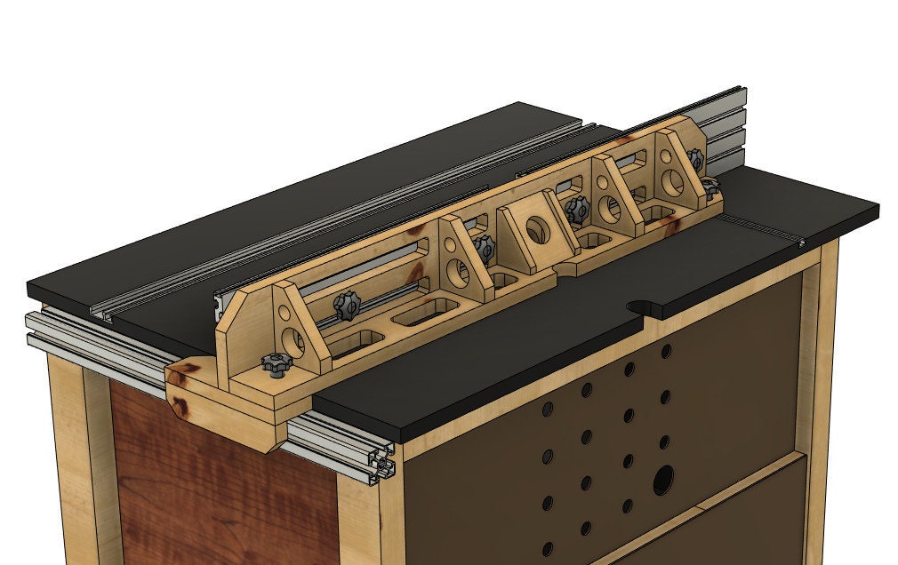 Fräsanschlag für Profi-Frästisch (Bauplan)