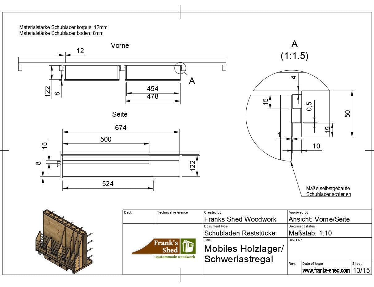 Heavy Duty SET Groß: Holzlager + Zwingenturm (Baupläne)