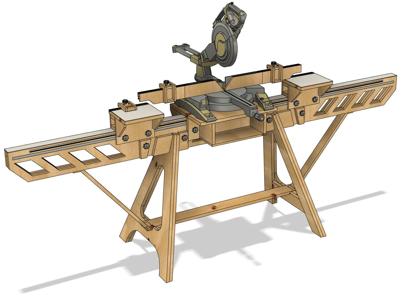 Maß-System für Kappsägenstation (Bauplan)