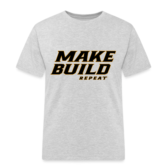 Make.Build.Repeat - Rugged T-Shirt - Grau meliert