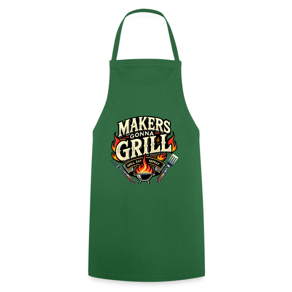 Makers gonna Grill - Grillschürze - Grün