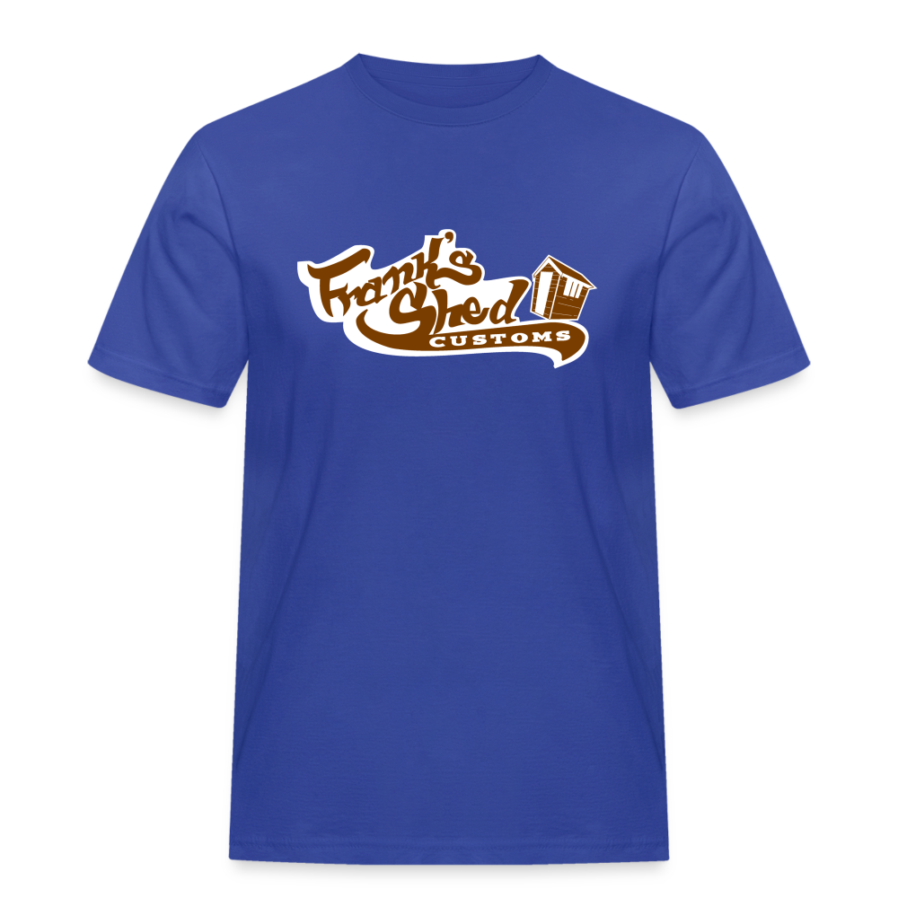 Franks Shed Customs (braun) - Rugged T-Shirt - Royalblau