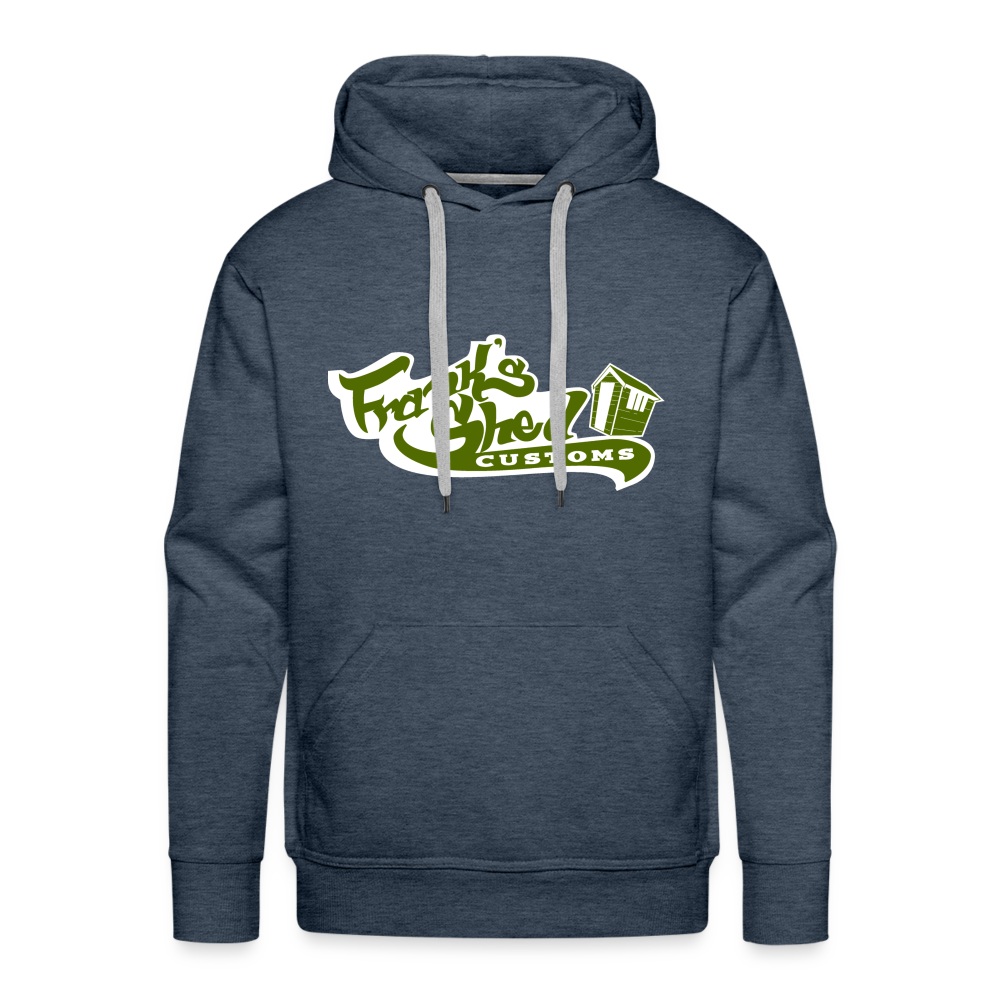 Franks Shed Customs (grün) - Premium Hoodie - Jeansblau