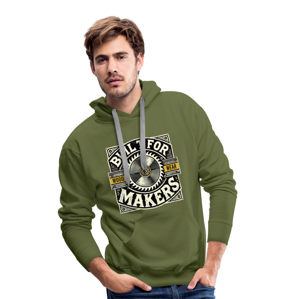 Built for Makers - Premium Hoodie - Olivgrün