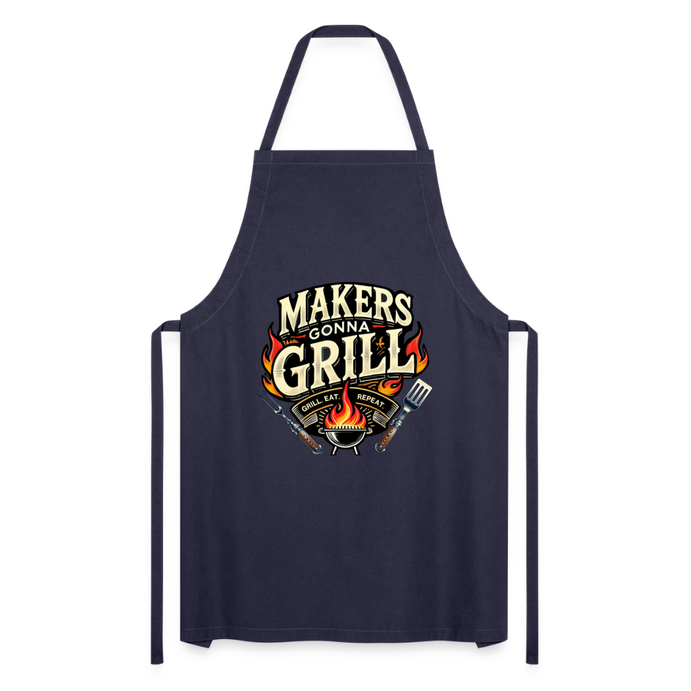 Makers gonna Grill - Grillschürze - Navy