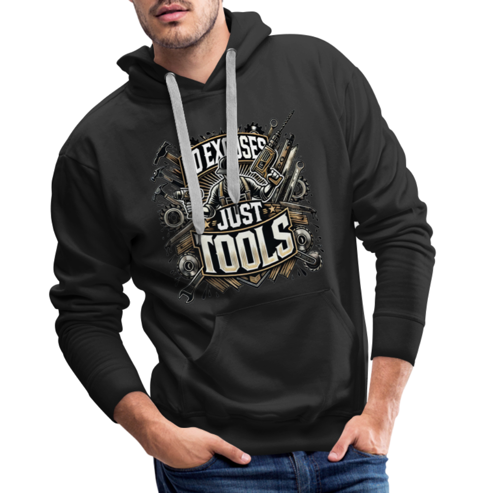 No Excuses, Just Tools! - Drill Sergeant Premium Hoodie - Schwarz