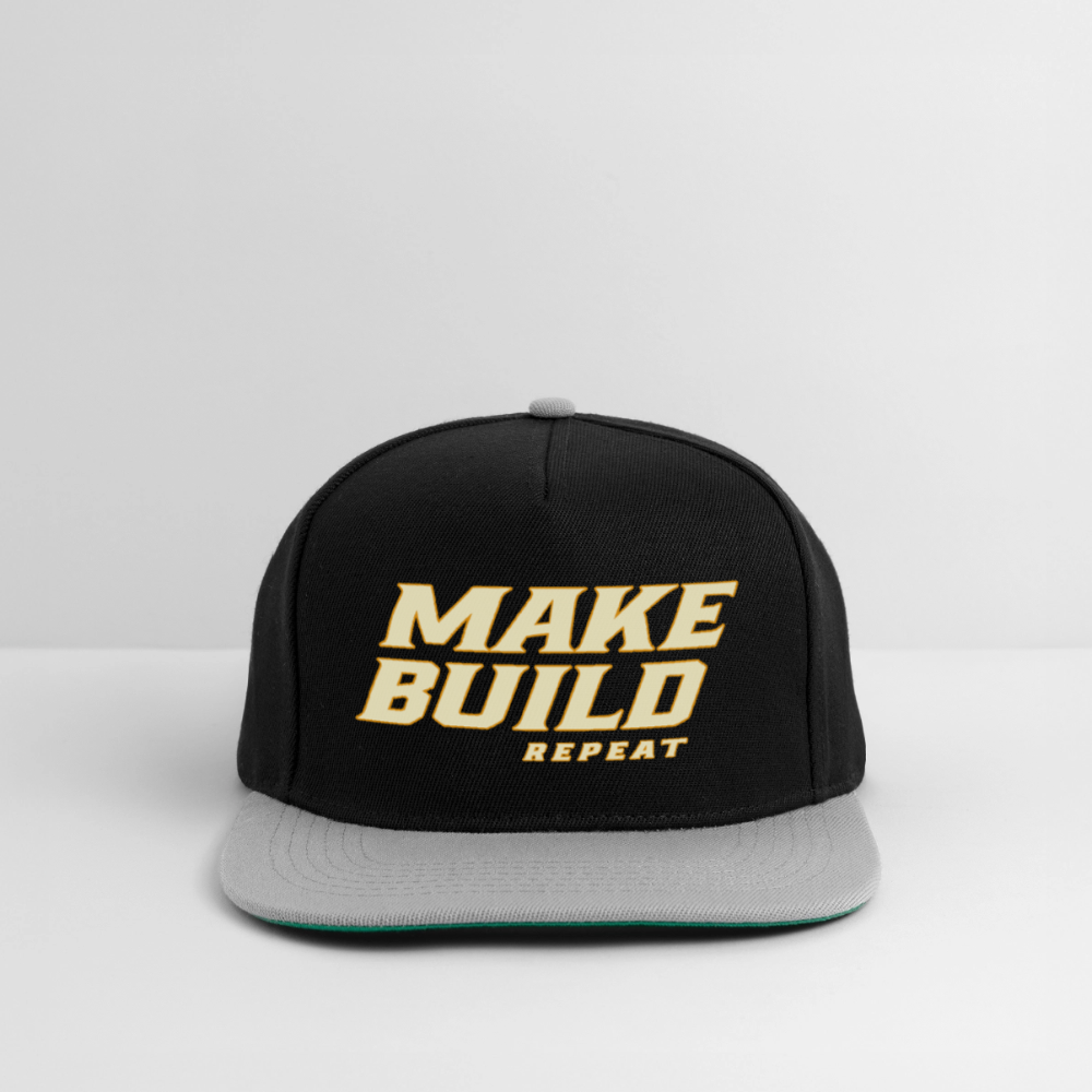 Make.Build.Repeat - Snapback - Schwarz/Grau