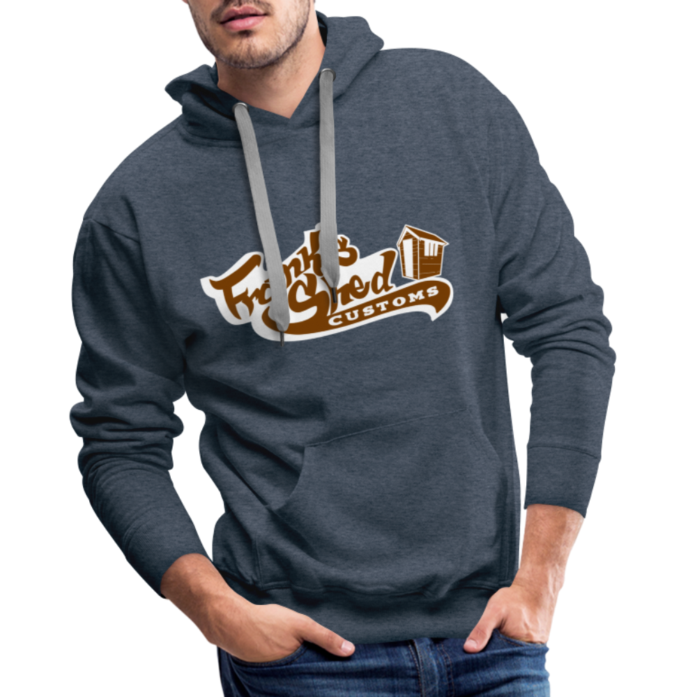 Franks Shed Customs (braun) - Premium Hoodie - Jeansblau